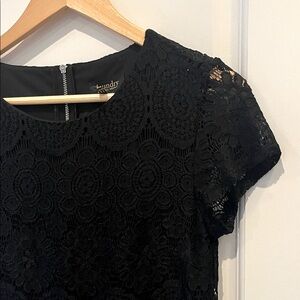 Laundry By Shelli Segal Black Lace Mini Dress